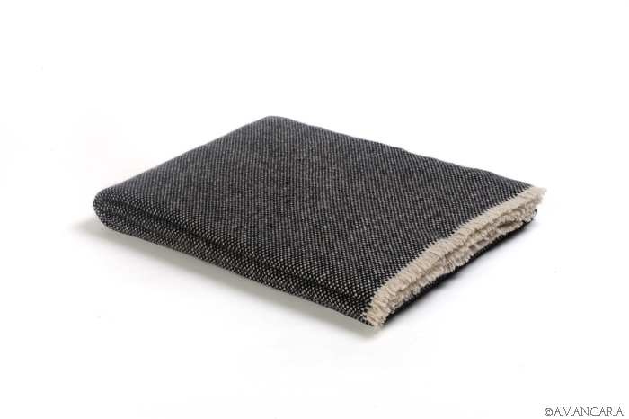 DOLMAN CASHMERE THROW-DARK GREY